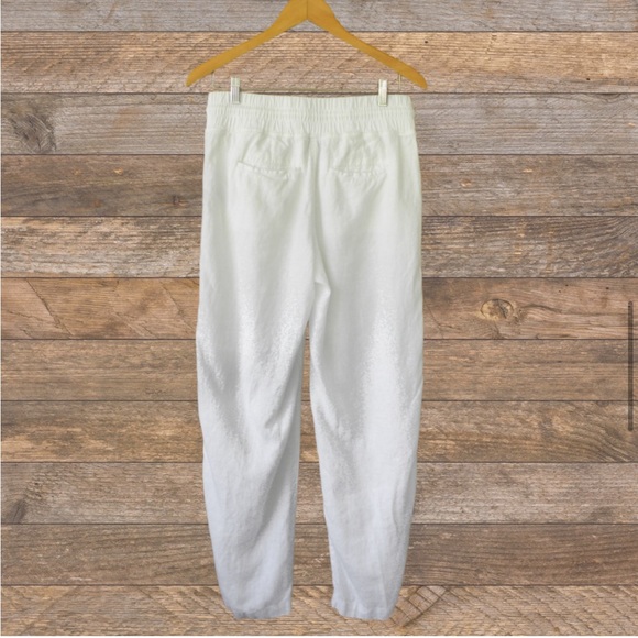 Athleta Cabo Linen Wide Leg Pant Size 10 - Picture 2 of 12
